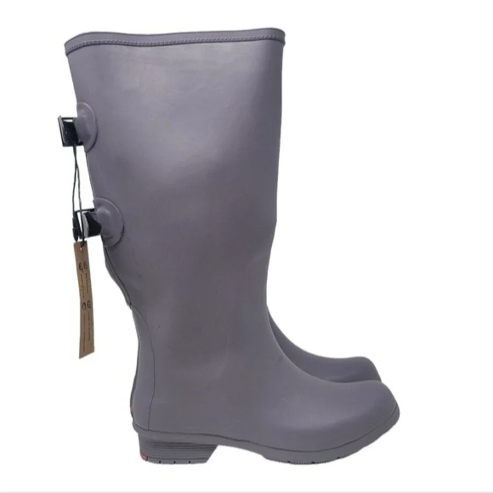 NWOB Chooka's Versa Prima Wide Calf Mulberry Rainboots 6‎